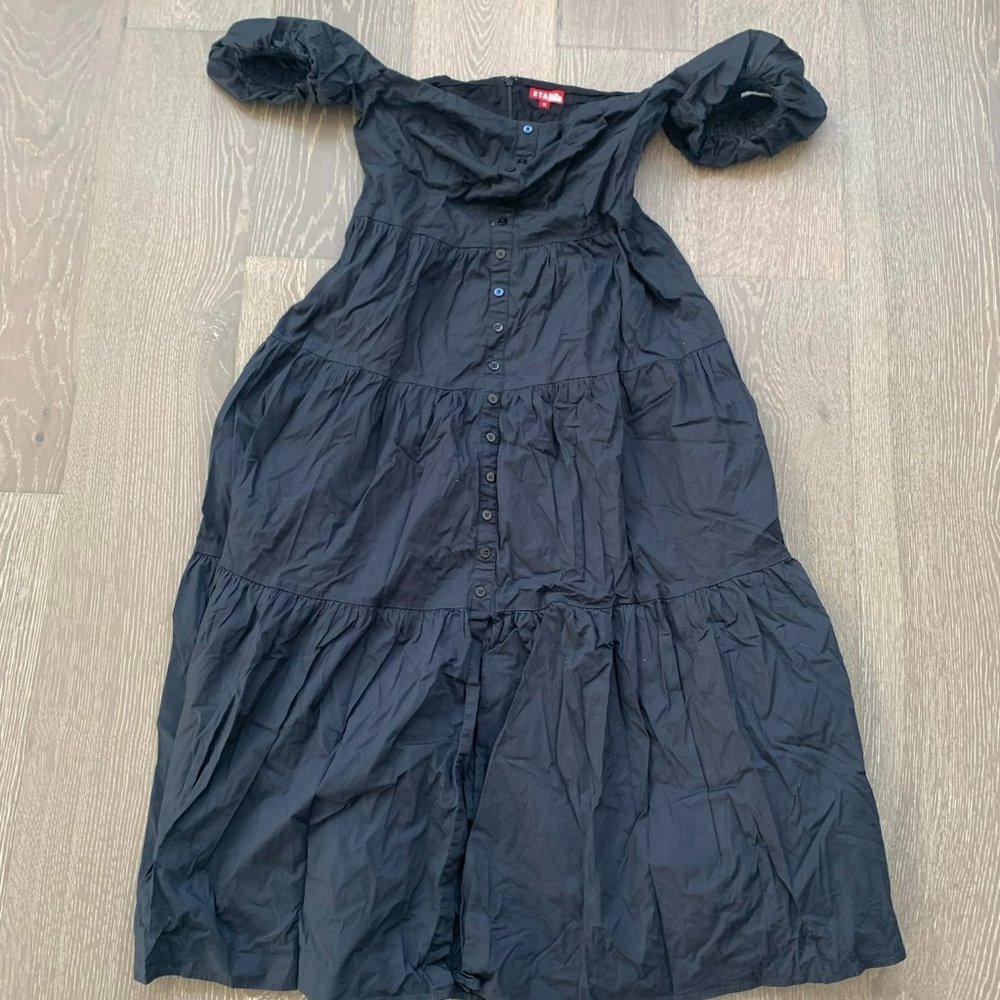 Staud Black Elio Dress